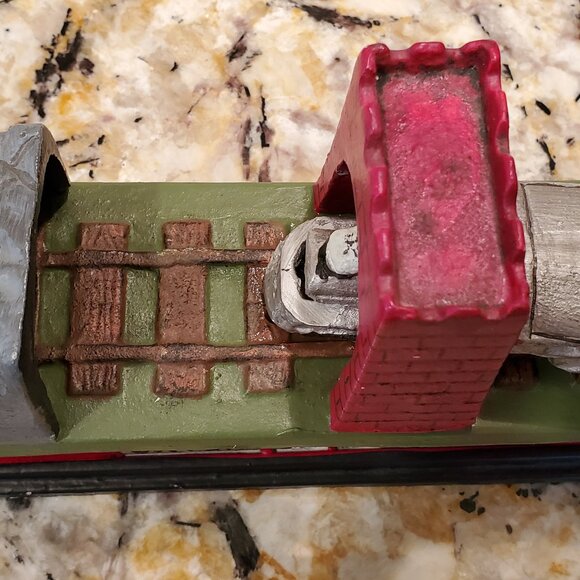 Cast Iron Orient Express Mechanical Coin Bank VTG Collectible Whimsical VIDEO - Picture 12 of 16